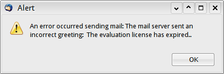 TOT Evaluation licanse expired